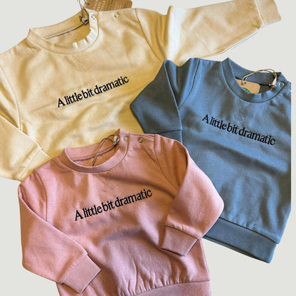 A little bit dramatic Crewneck Sweater Infant & Toddlers - Cal and Chlo Co