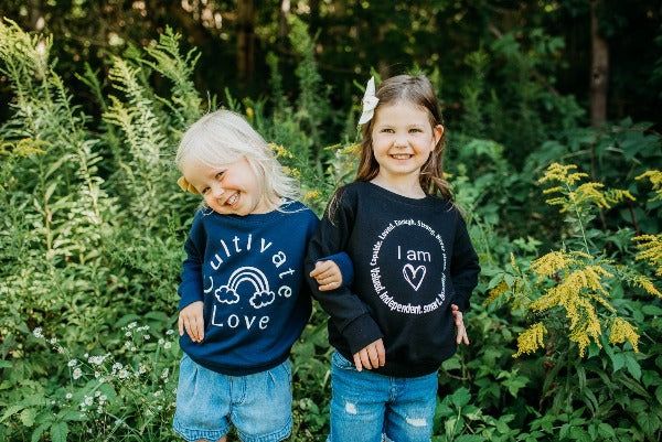 Cultivate Love Toddler Crewneck Sweater - Cal and Chlo Co, toddler girl clothes