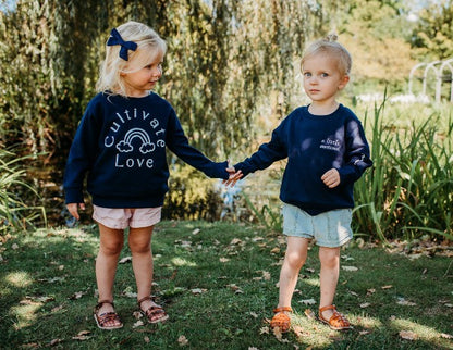 Cultivate Love Toddler Crewneck Sweater - Cal and Chlo Co