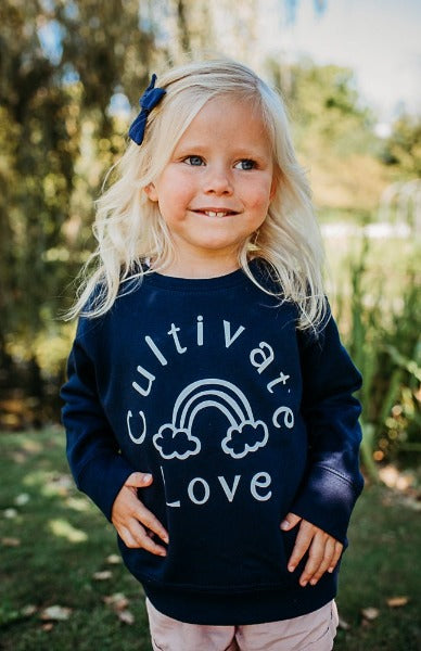 Cultivate Love Toddler Crewneck Sweater - Cal and Chlo Co, toddler girl clothing, gender neutral clothing, kids clothes sales