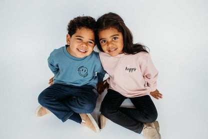 Happy Crewneck Sweater Baby & Toddlers - Cal and Chlo Co