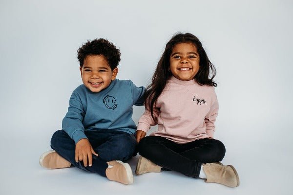 Happy Crewneck Sweater Baby & Toddlers - Cal and Chlo Co