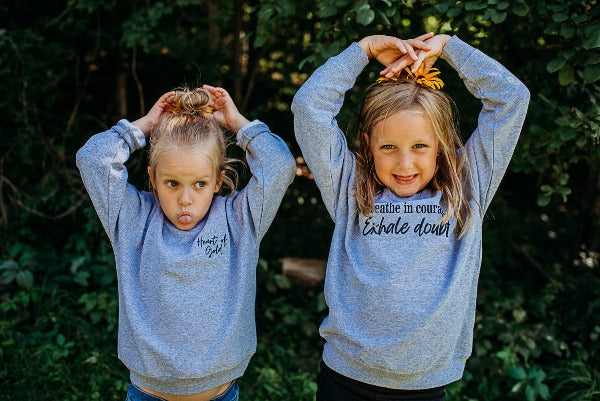 Heart of Gold Toddler Crewneck Sweater - Cal and Chlo Co, toddler girl clothes, toddler boy clothes, gender neutral clothing, words of affirmation