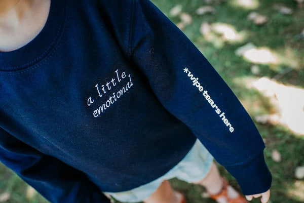 Little Emotional Crewneck Toddler Sweater - Cal and Chlo Co, words of affirmation, toddler boy clothes