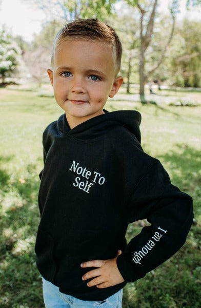 Note to self Youth Hoodie Sweater - Cal and Chlo Co